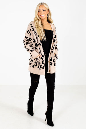 Brown Cute and Comfortable Boutique Cardigans for Women
