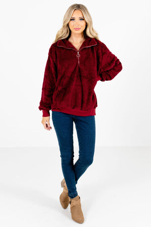 Women’s Burgundy Fall and Winter Boutique Clothing
