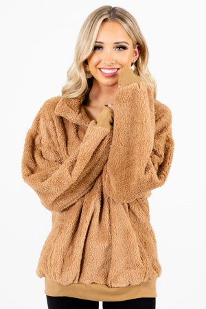 Women’s Tan Brown Warm and Cozy Boutique Clothing