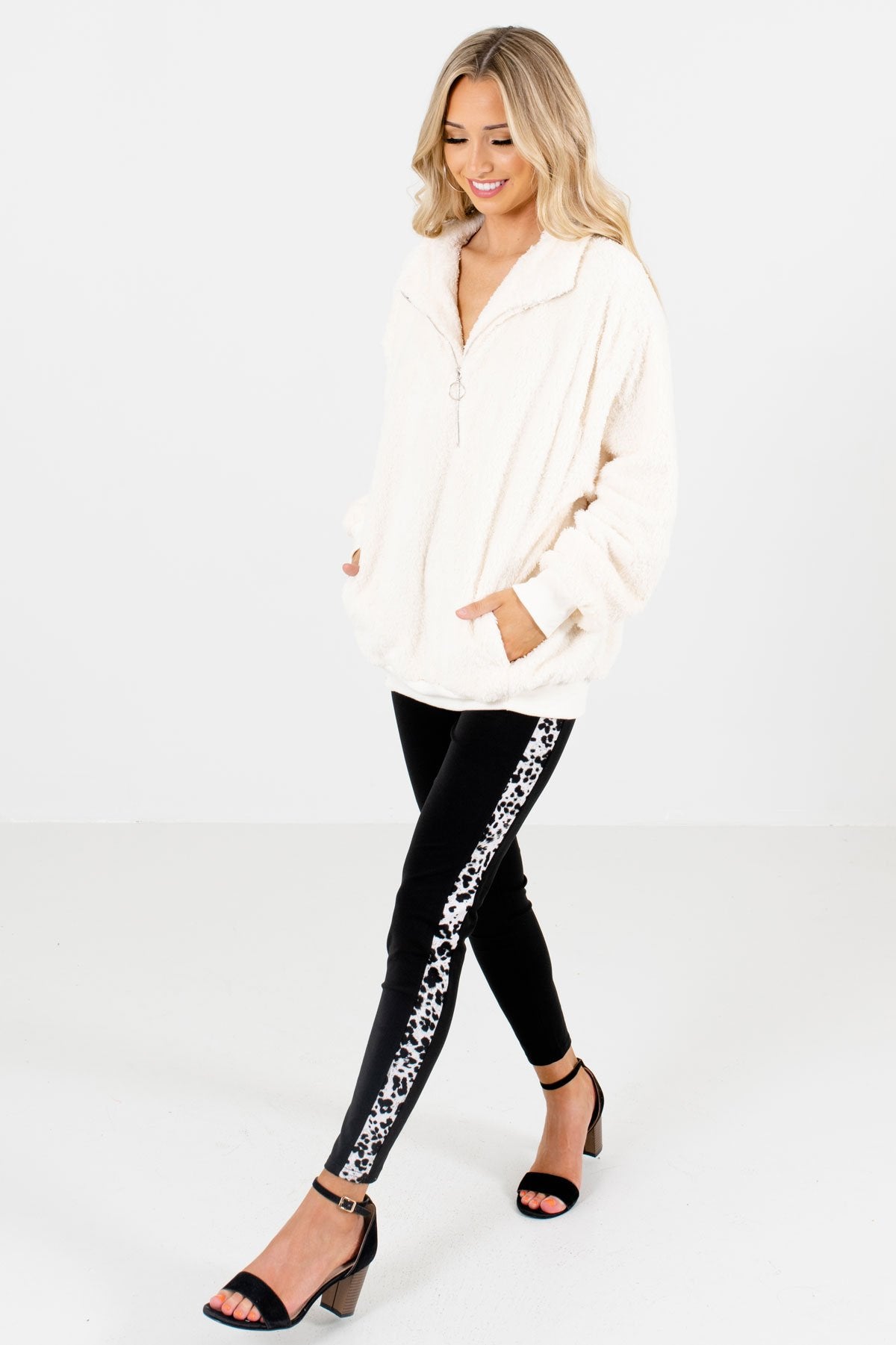 White Cute and Comfortable Boutique Pullovers for Women