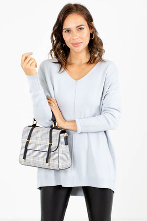 Gray Cute and Comfortable Boutique Sweaters for Women