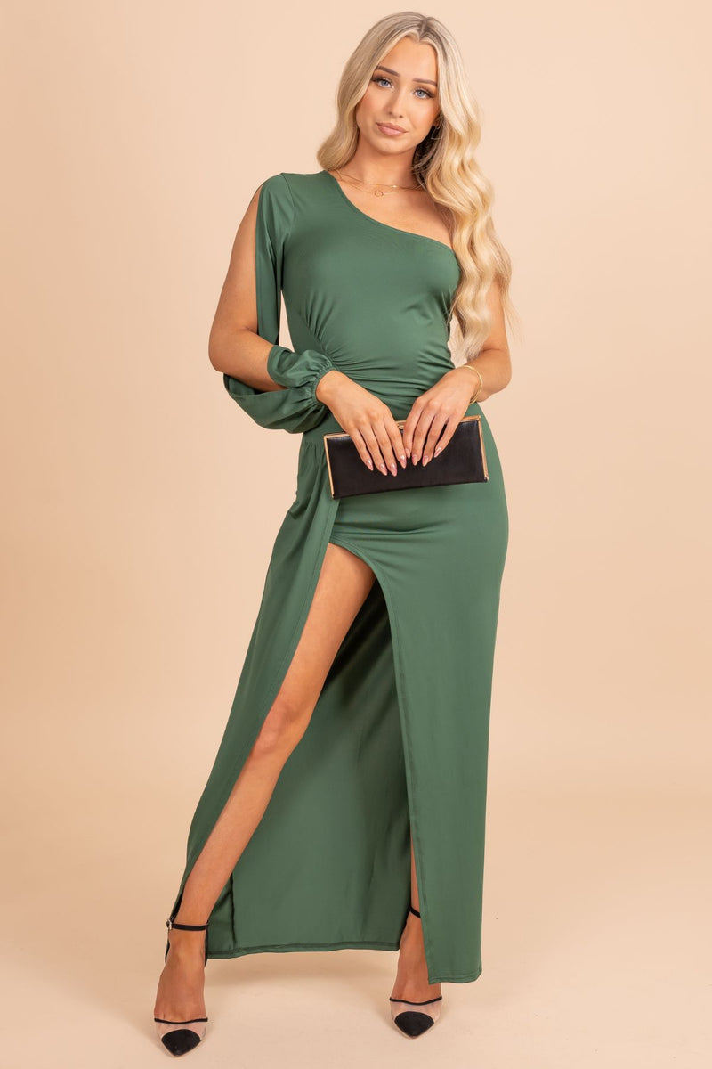 All That You Are One-Shoulder Maxi Dress