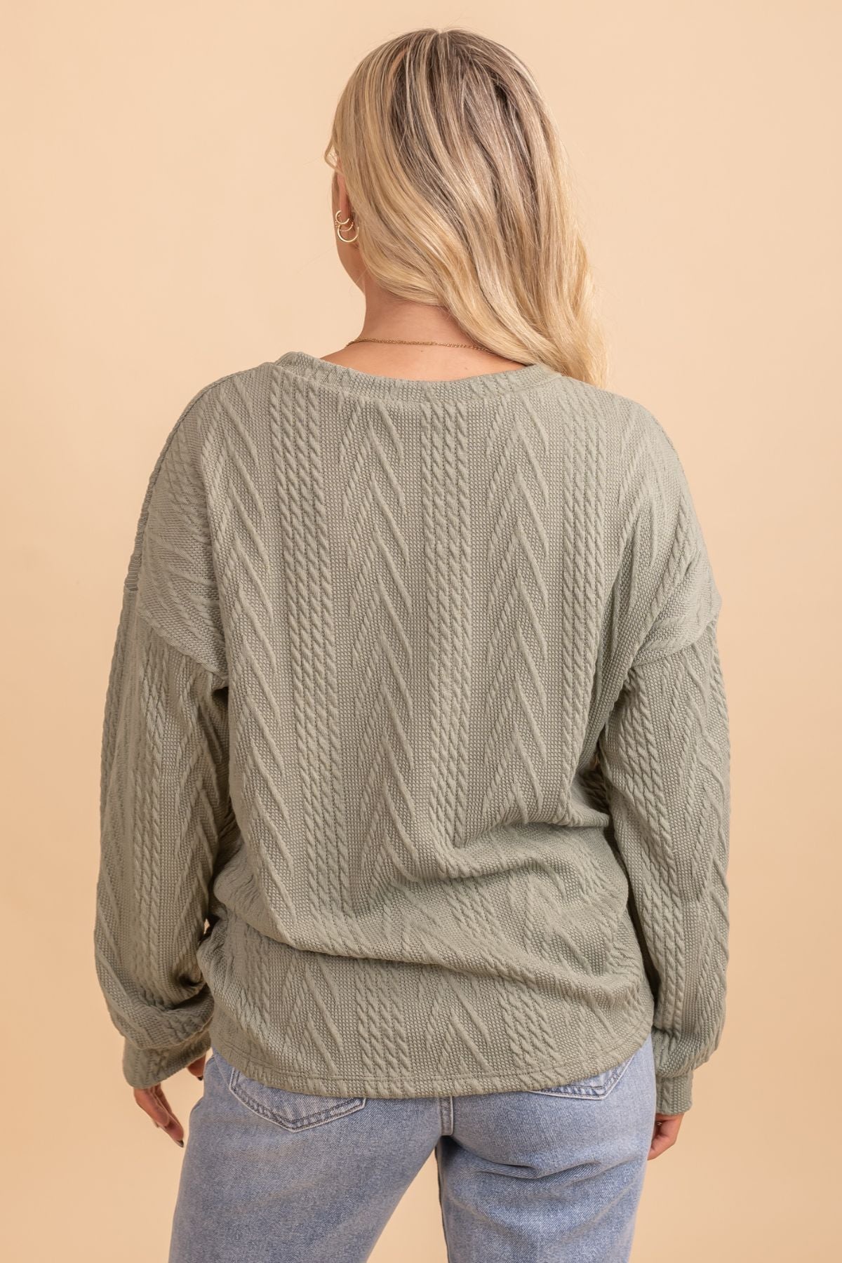 Cozy and Content Long Sleeve Pullover Sweater