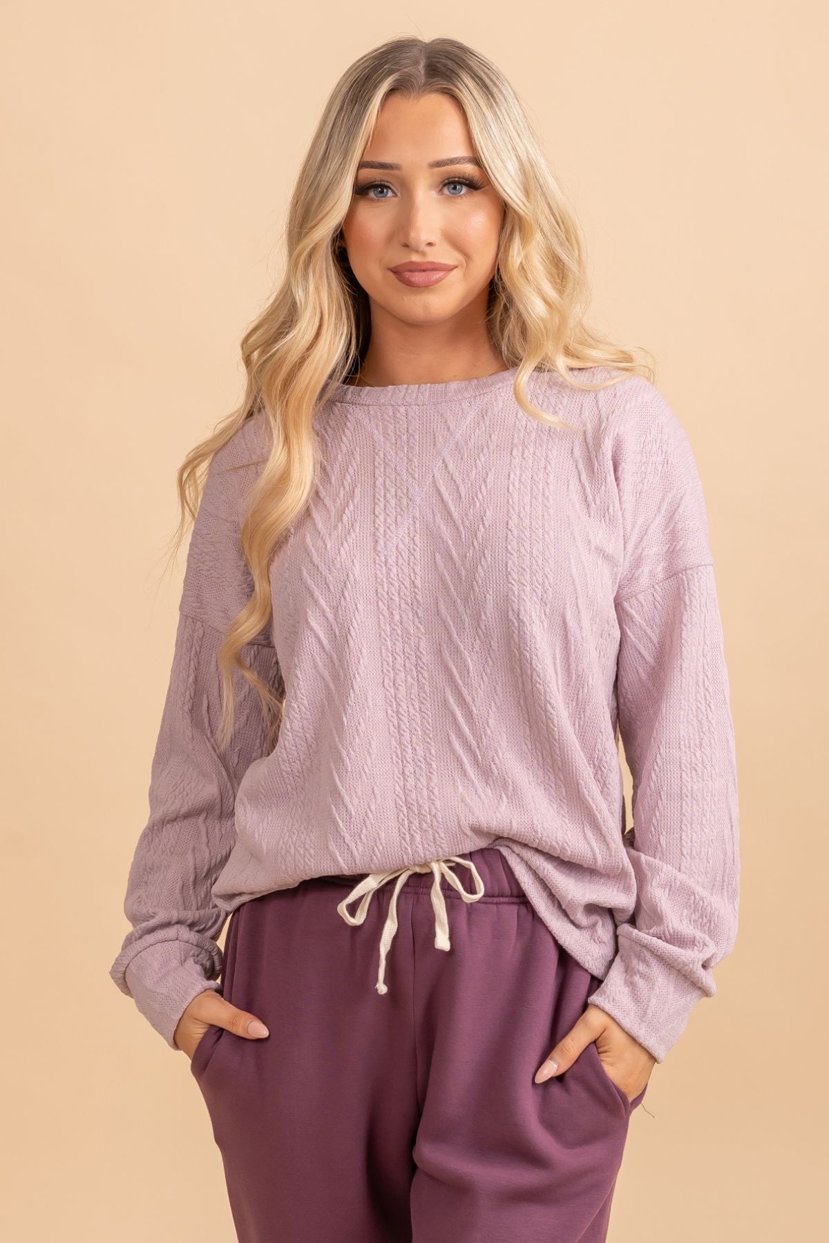 Cozy and Content Long Sleeve Pullover Sweater