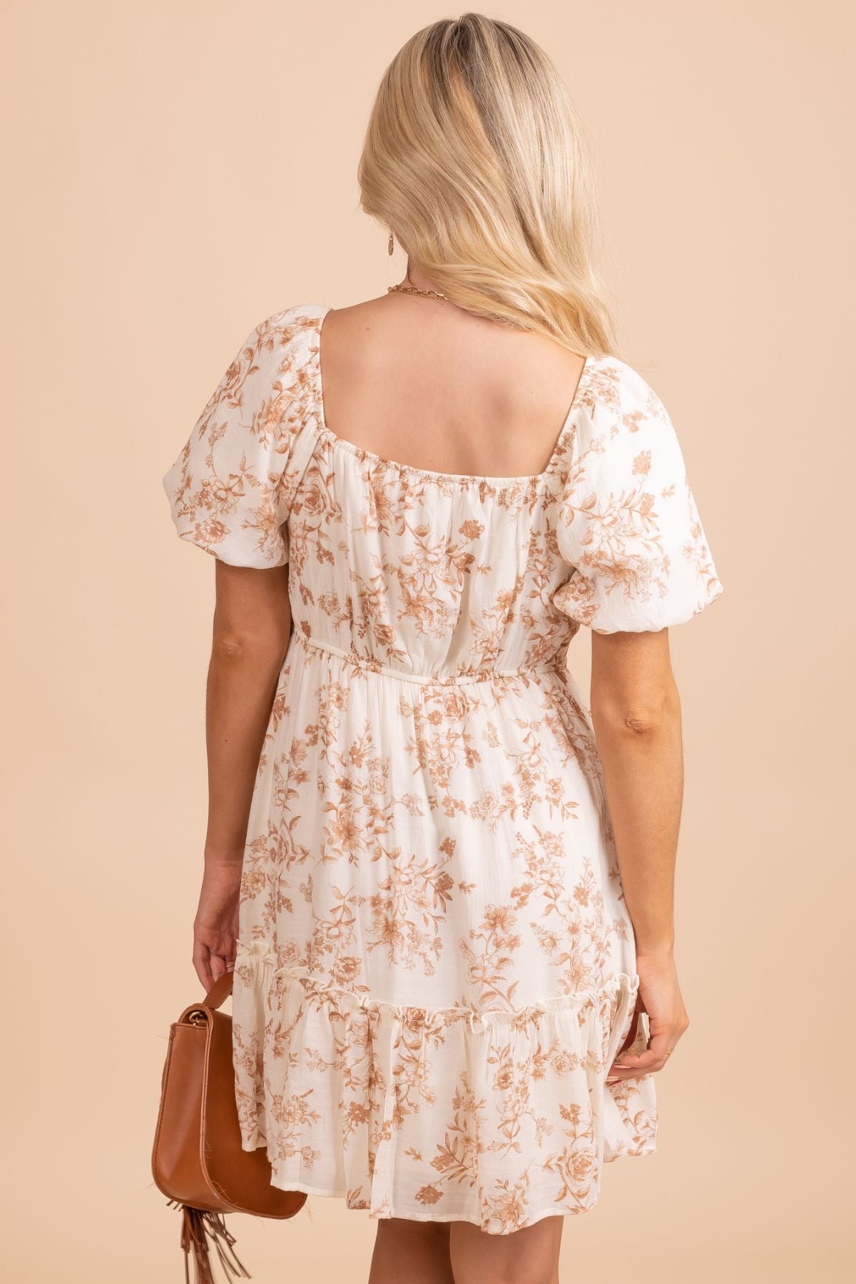 Down to Earth Floral Mini Dress