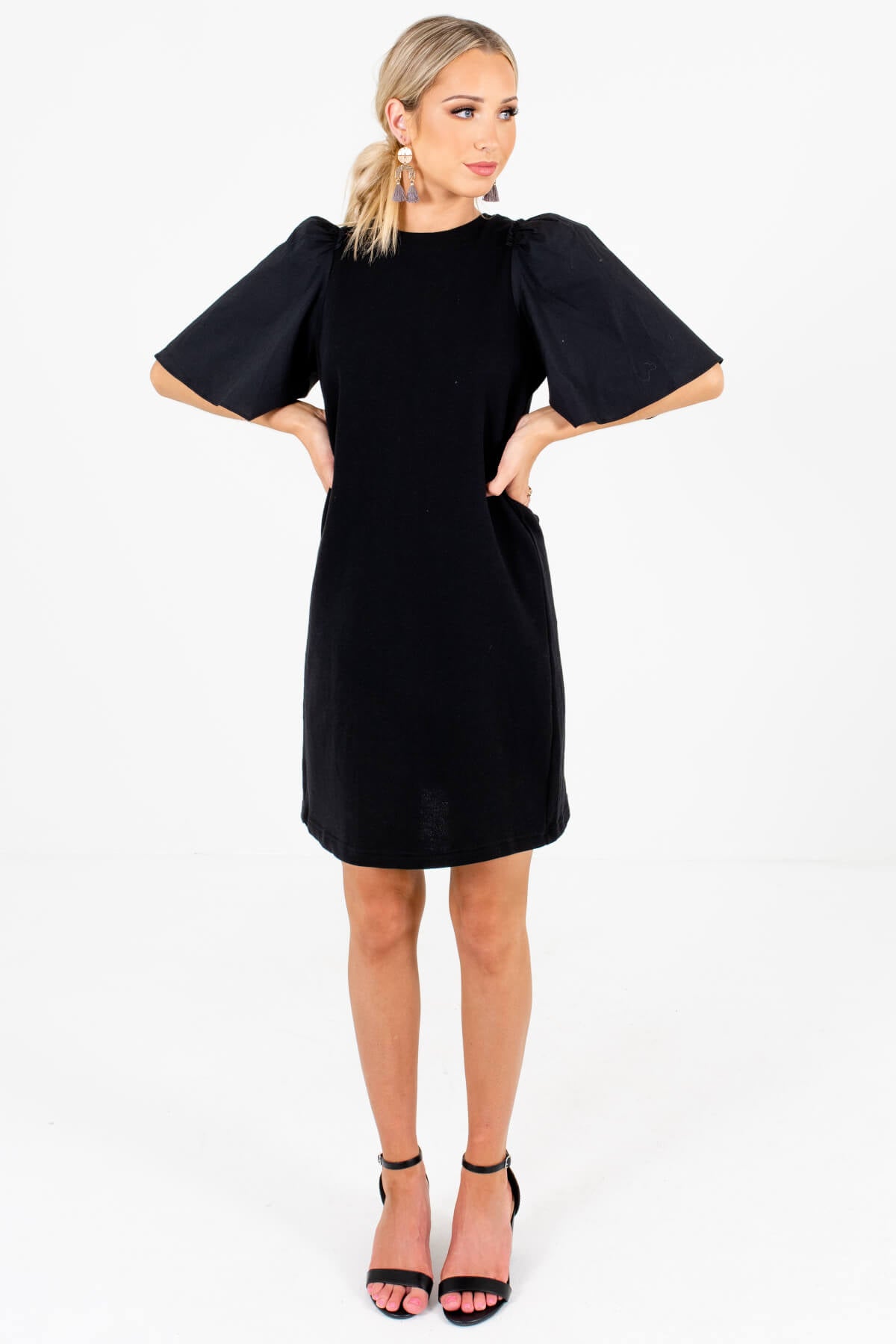 Date Night Black Mini Dress | Boutique Mini Dresses for Women - Bella ...