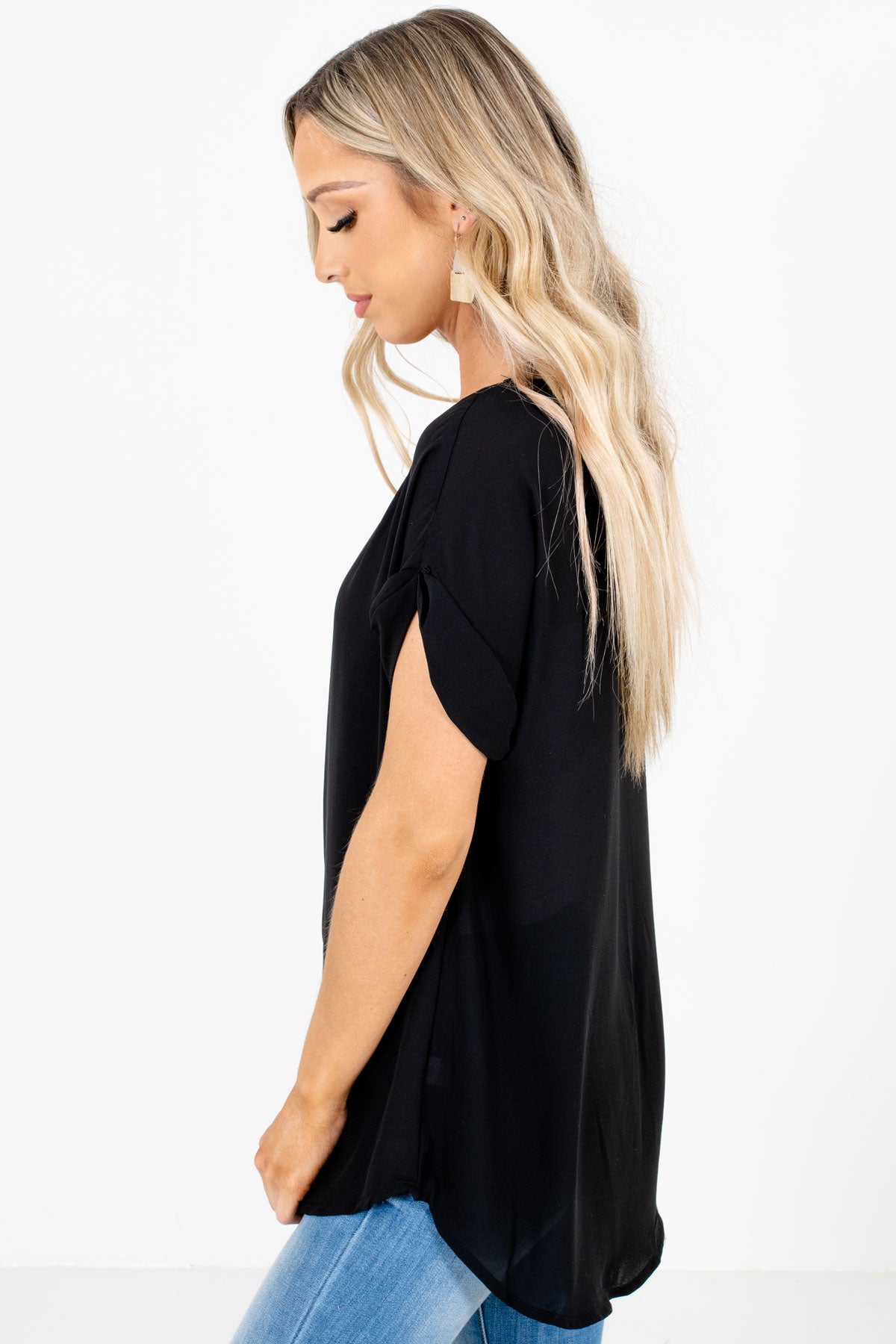 Boutique Blouse in Black for Women