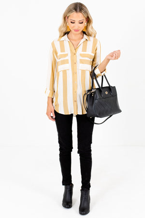 Women’s Yellow Fall and Winter Boutique Clothing
