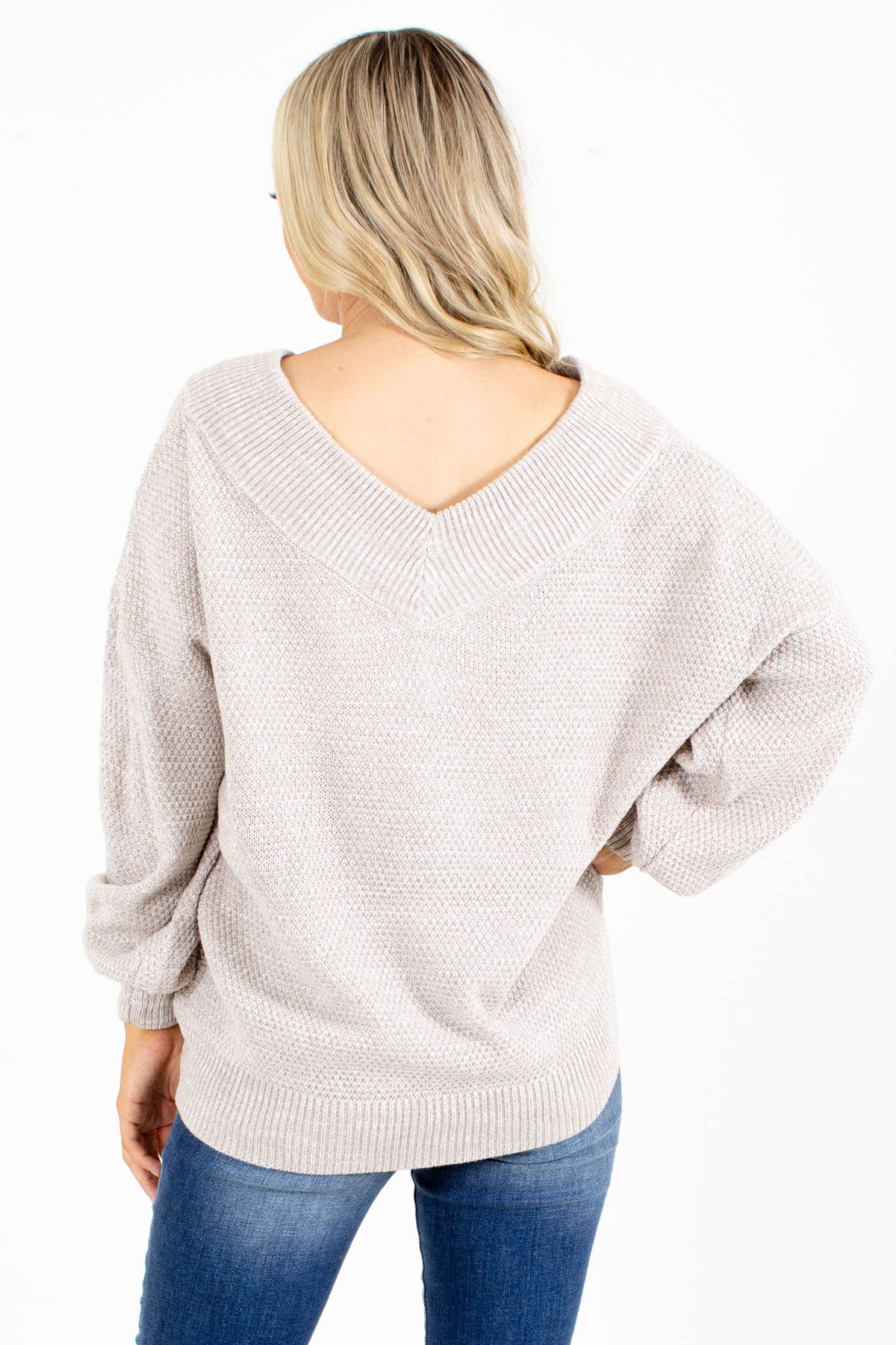 Women's Gray Cozy and Warm Boutique Sweater