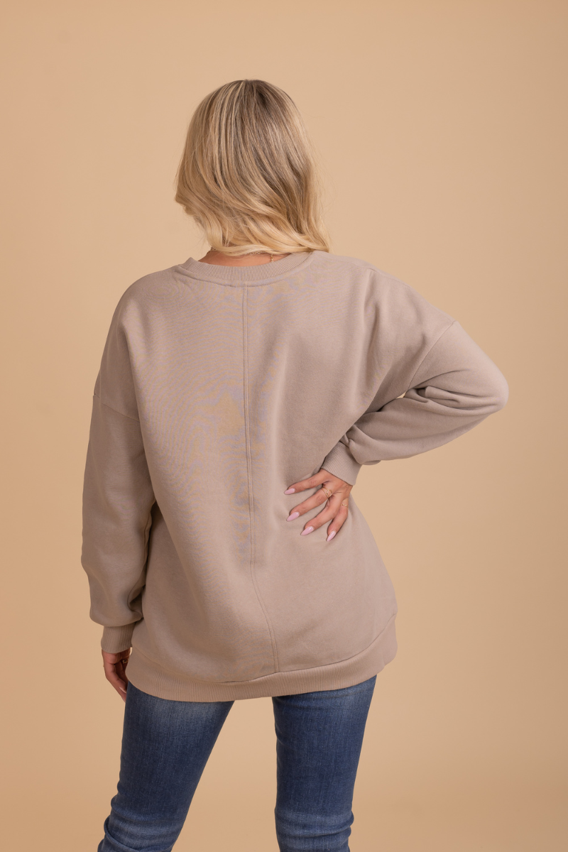 womens pullover with pockets