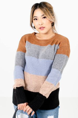Light Blue Cute and Comfortable Boutique Sweaters for Women