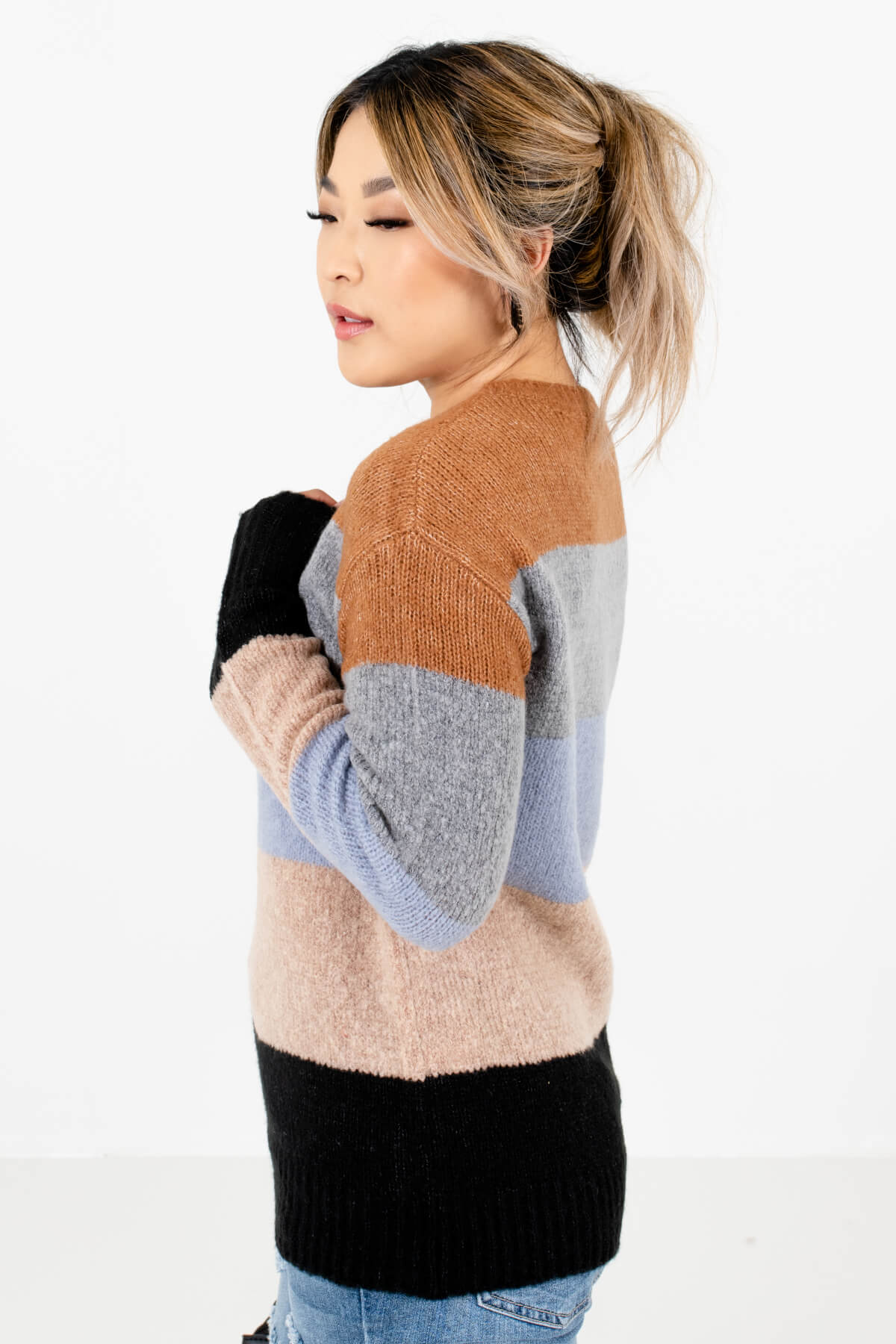 Light Blue Cozy and Warm Boutique Sweaters for Women