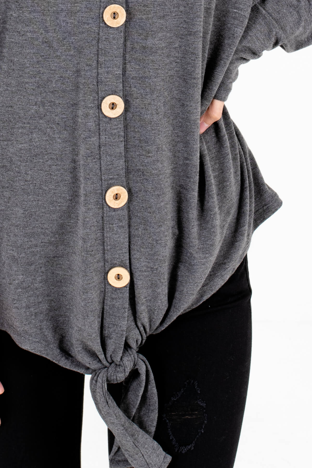 Charcoal Gray Affordable Online Boutique Clothing for Women