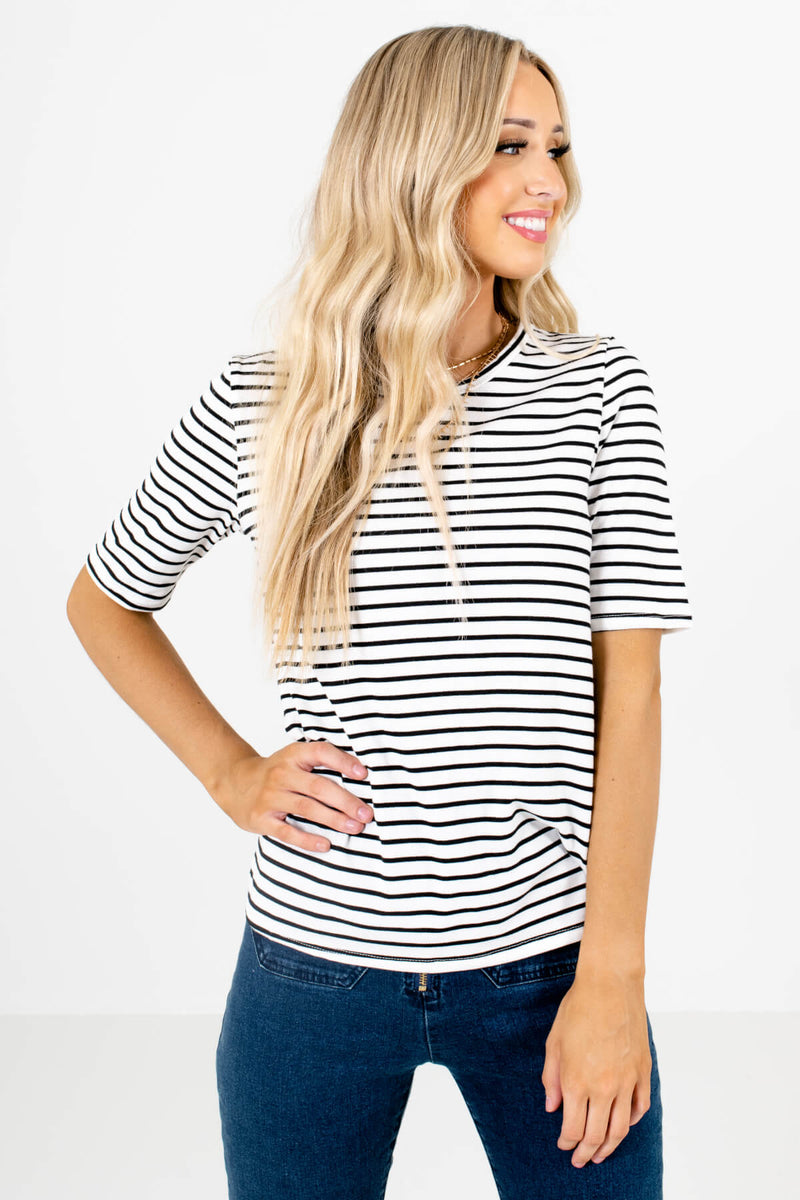 Earn Your Stripes White Top