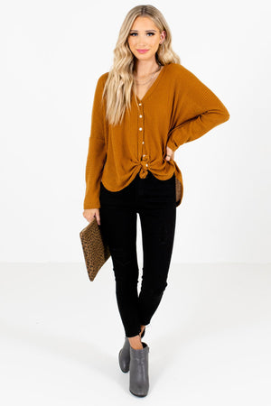 Women’s Tawny Orange Fall and Winter Boutique Clothing