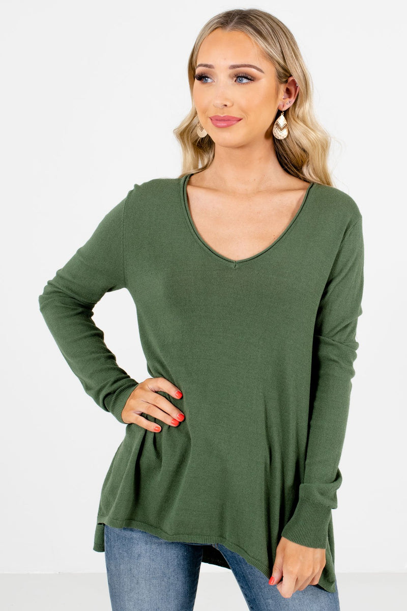 Enjoy the Moment Olive Sweater