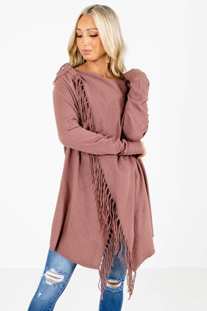 Mauve Cute and Comfortable Boutique Cardigans for Women