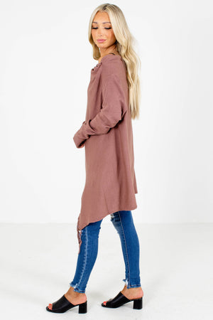 Mauve Soft and Stretchy Boutique Cardigans for Women