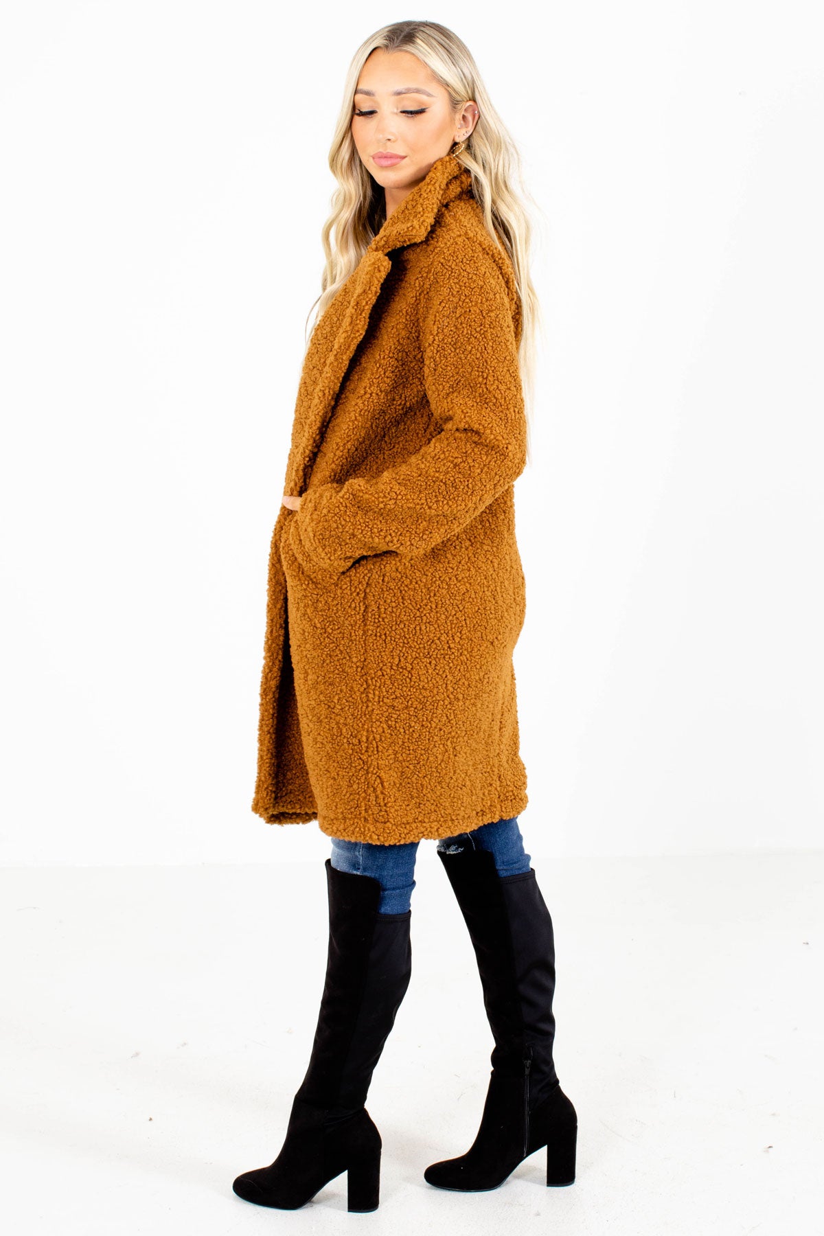 Women's Camel Brown Fall and Winter Boutique Clothing