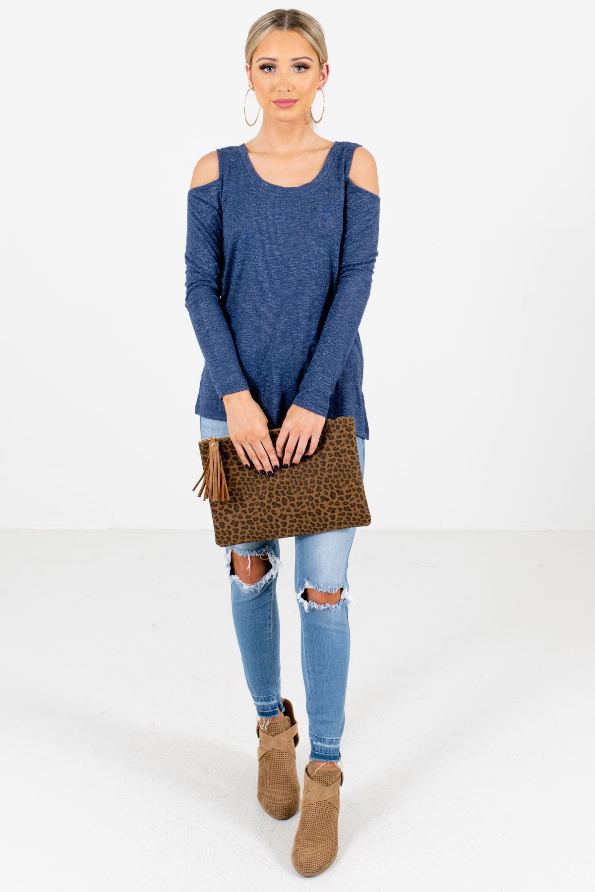 Women’s Blue Fall and Winter Boutique Clothing