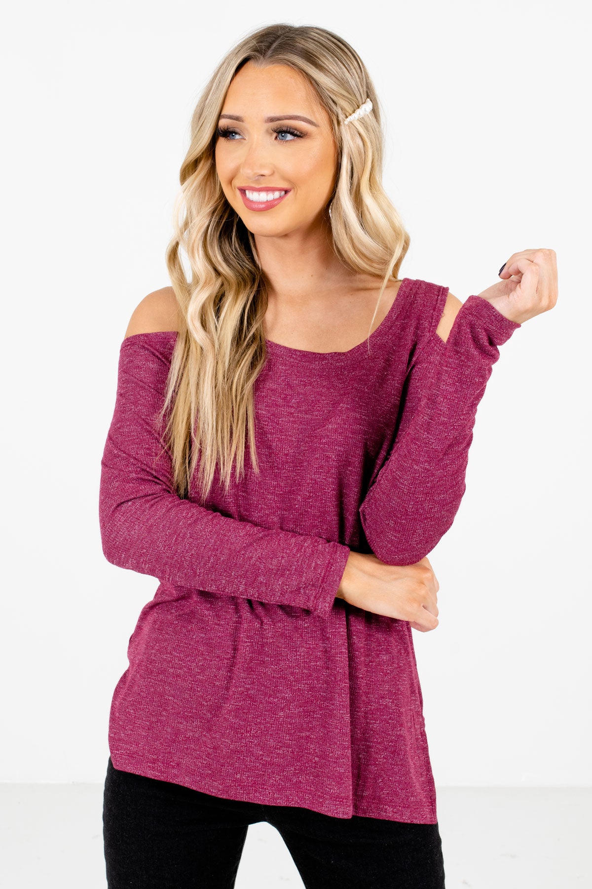 Women’s Purple Casual Everyday Boutique Tops