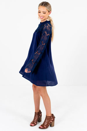 Blue Cute and Comfortable Boutique Mini Dresses for Women
