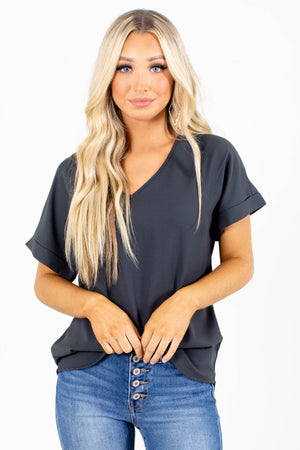 First Kiss V-Neck Blouse