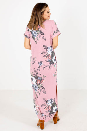 Women's Pink Casual Everyday Boutique Maxi Dress
