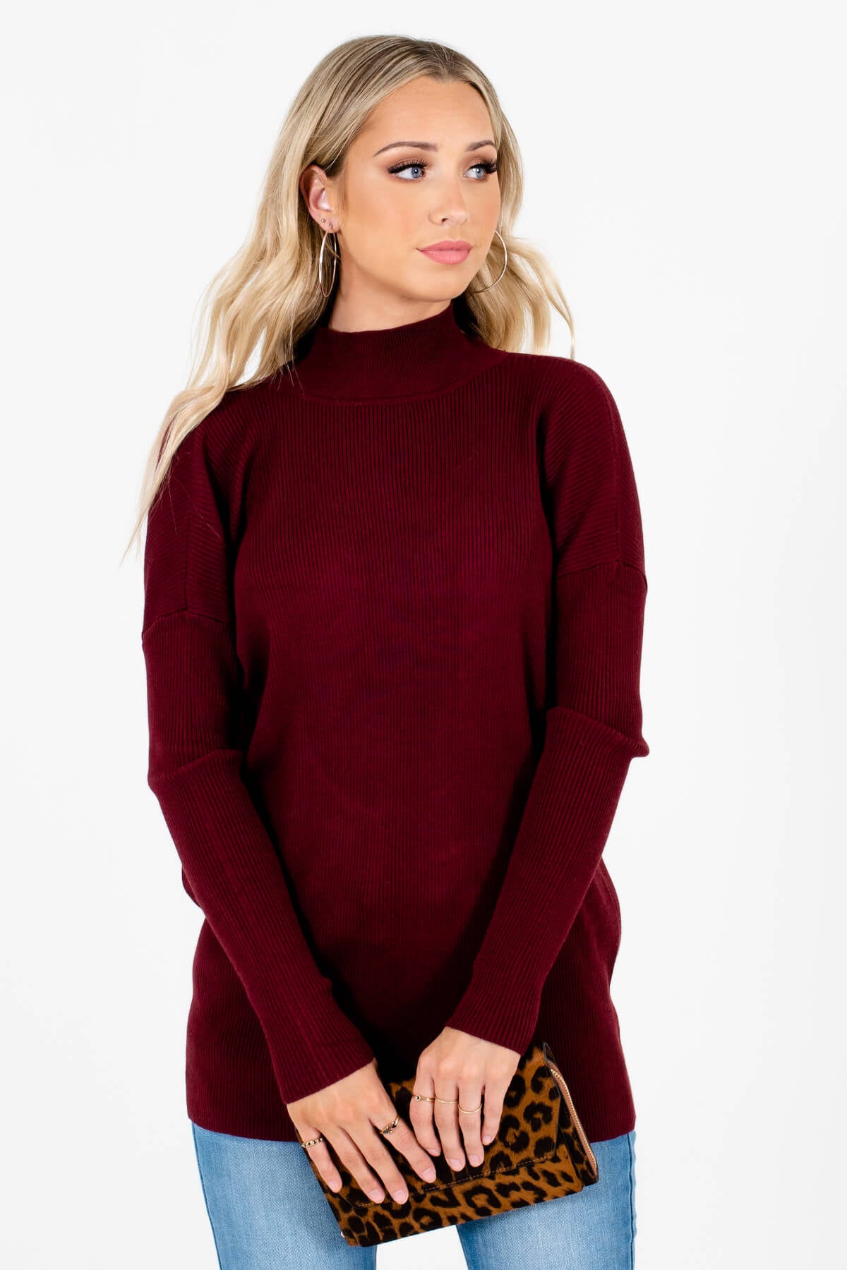 Women’s Burgundy Warm and Cozy Boutique Clothing