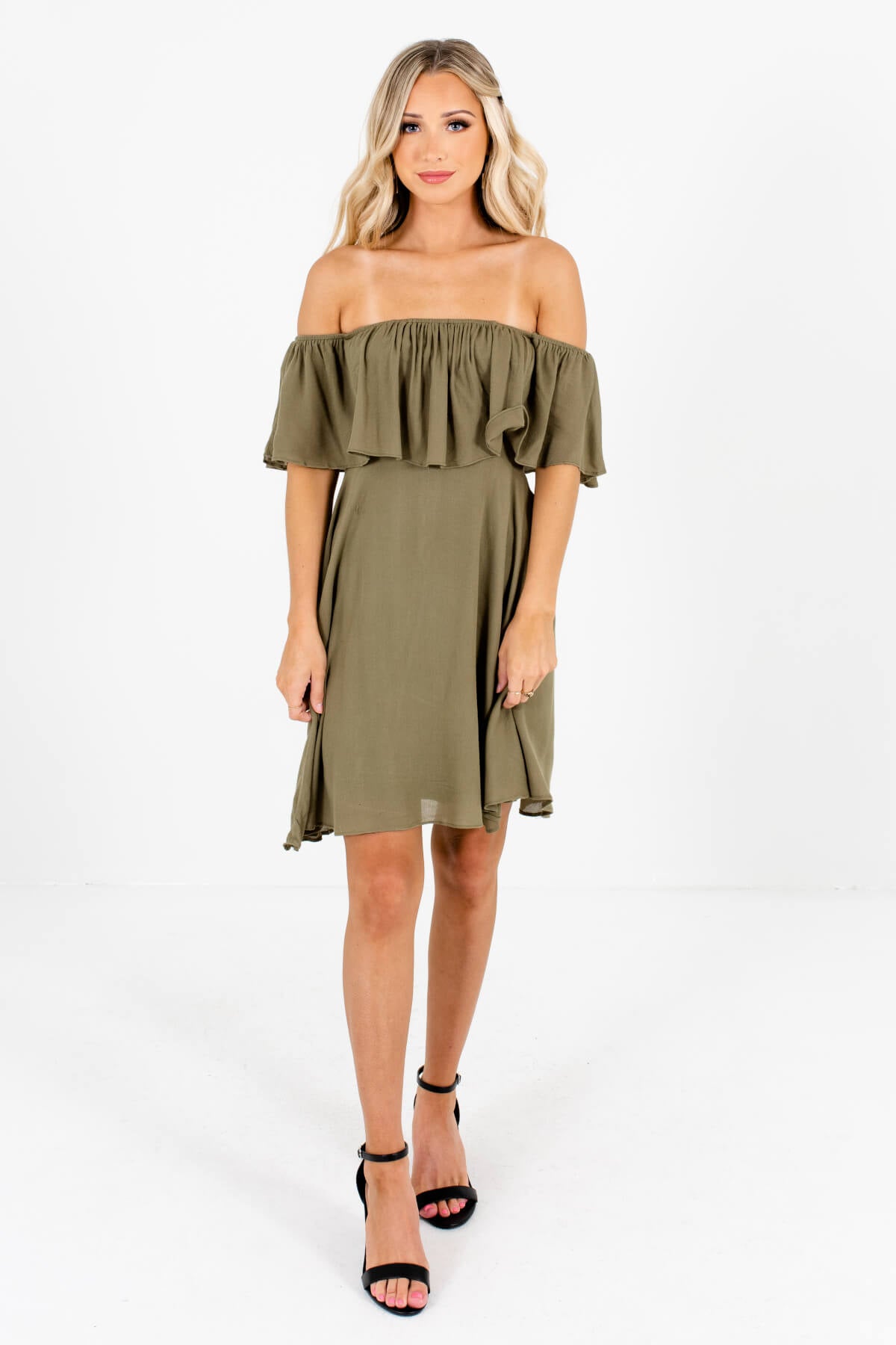 Olive Green Date Night Boutique Outfits for Women