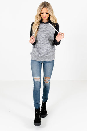 Black Cute and Comfortable Boutique Hoodies for Women