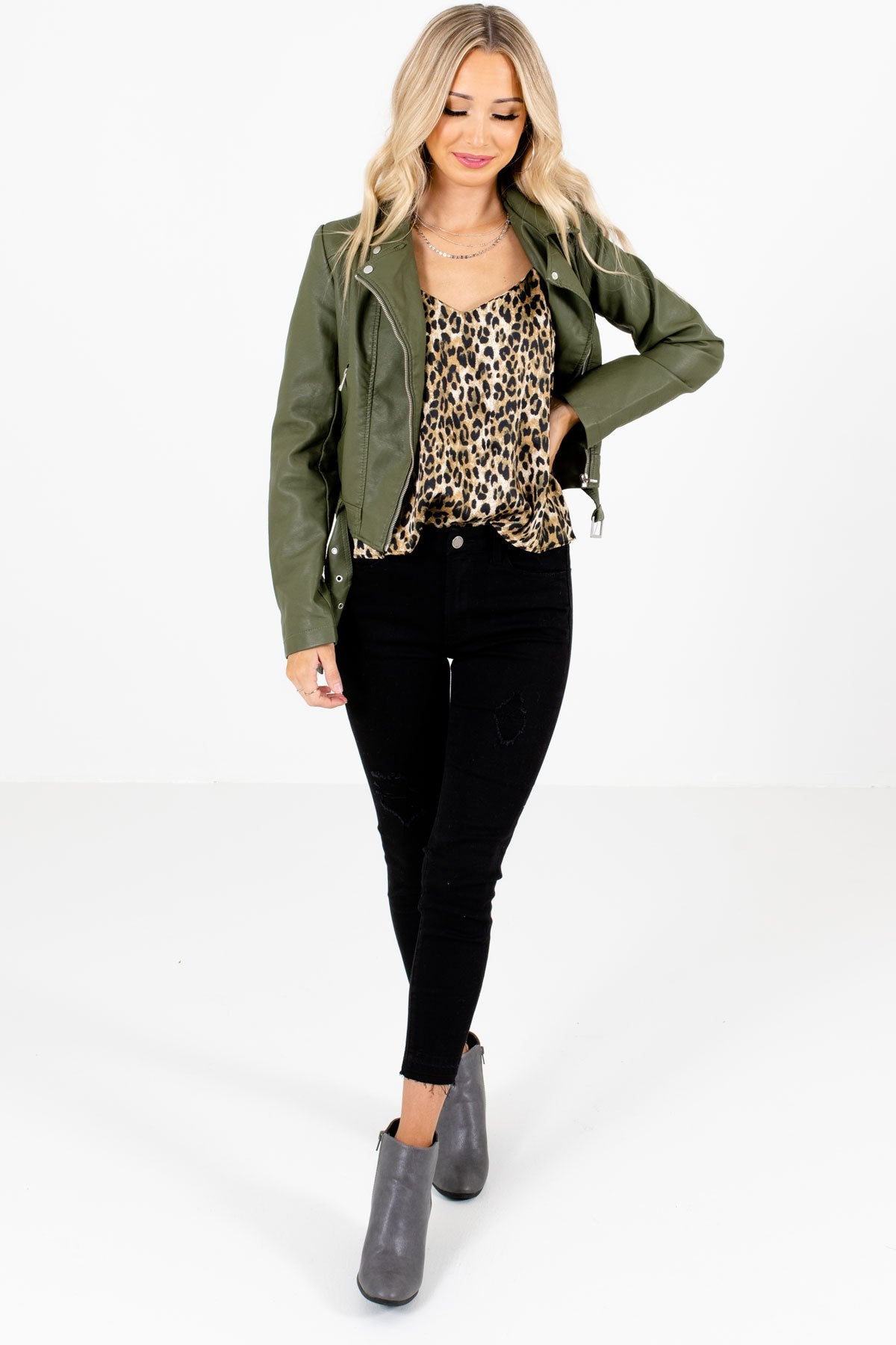 Green Cute and Comfortable Boutique Jackets for Women