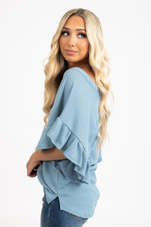 Girly Girl Ruffle Sleeve Top