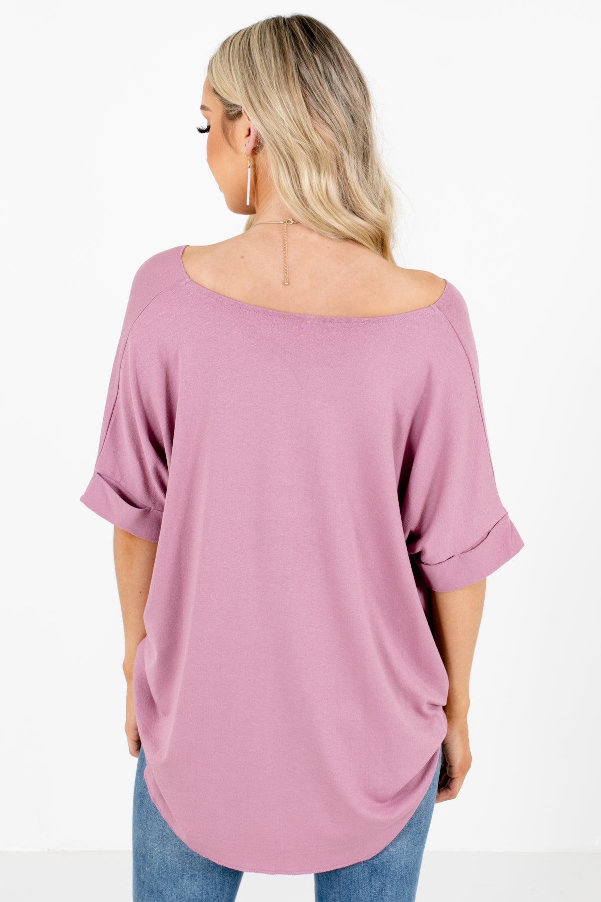 Women's Pink Casual Everyday Boutique Blouse