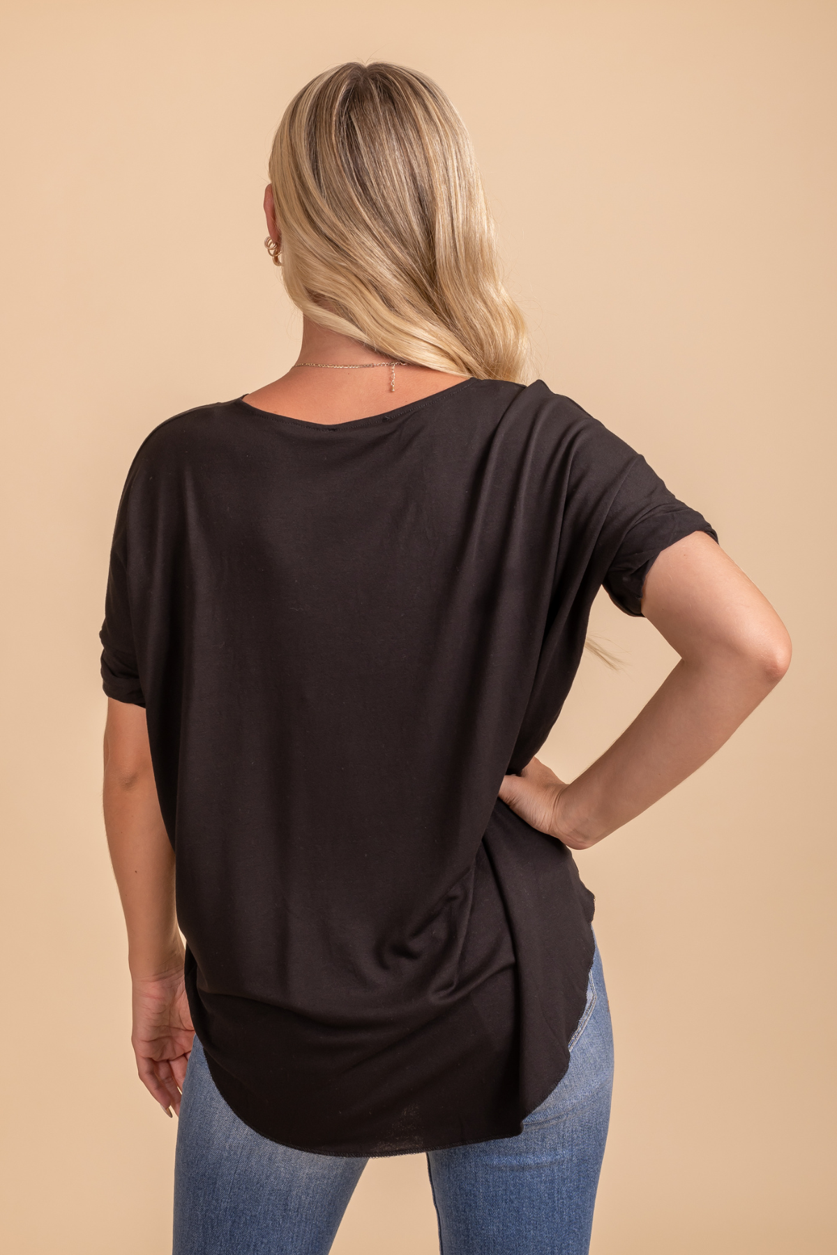 Black Casual Everyday Boutique Blouses for Women