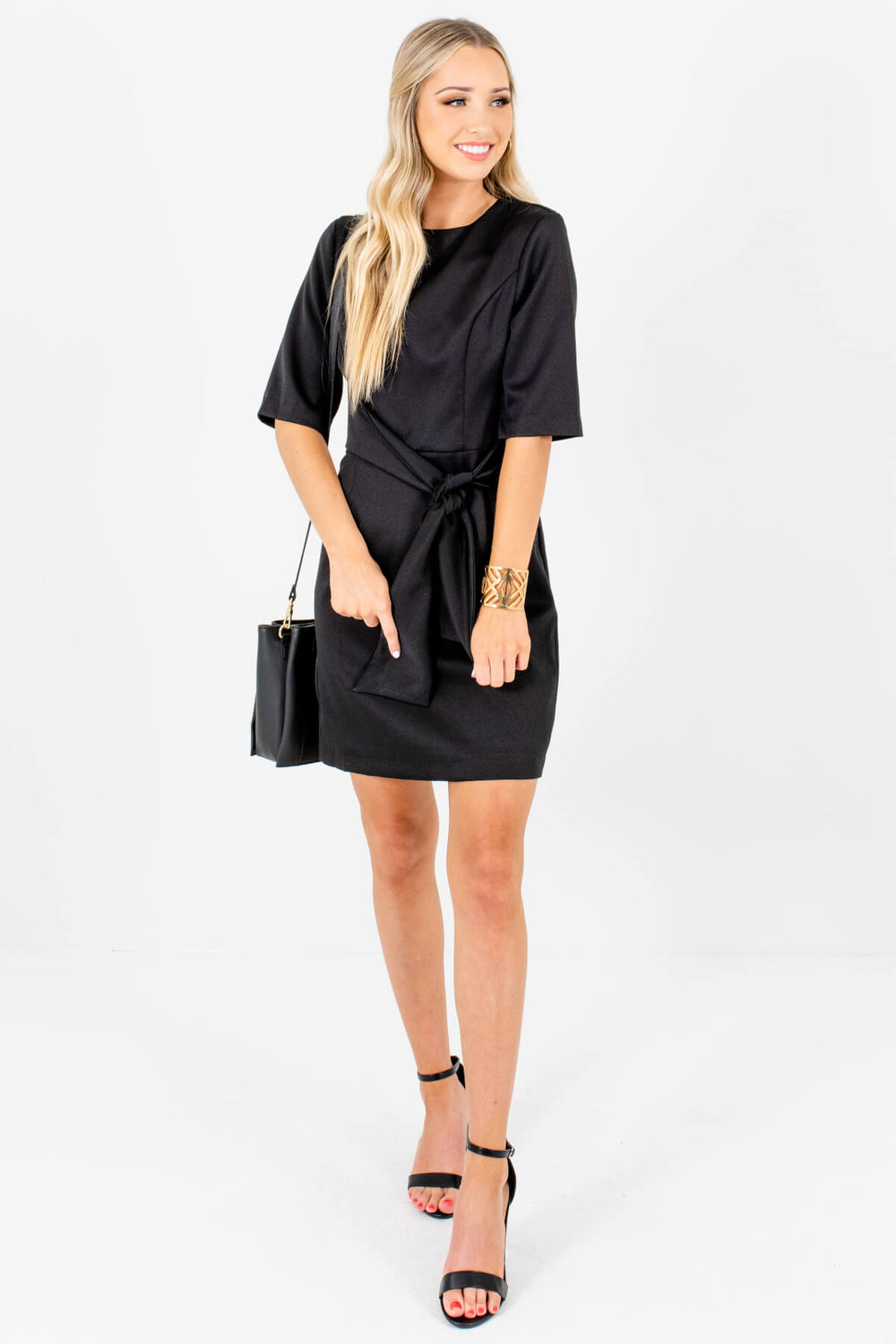 Going Out Black Mini Dress | Boutique Mini Dresses for Women - Bella ...