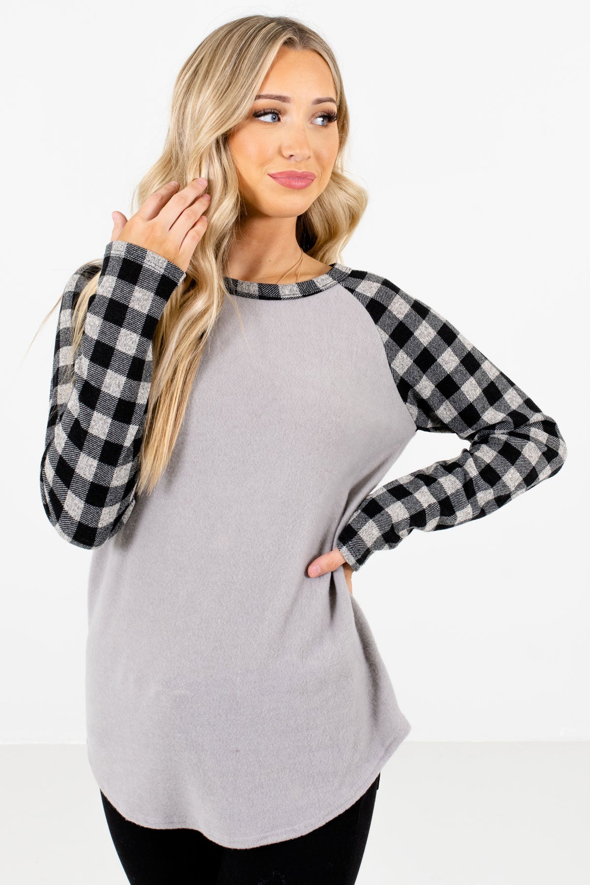 Women’s Black Warm and Cozy Boutique Tops