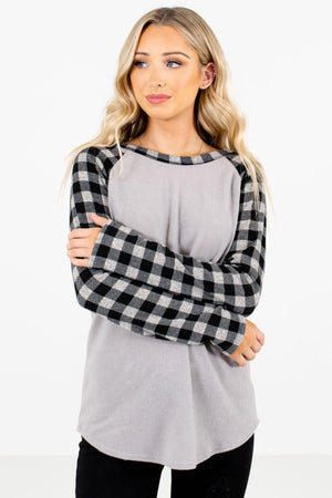 Women’s Black Long Sleeve Boutique Tops