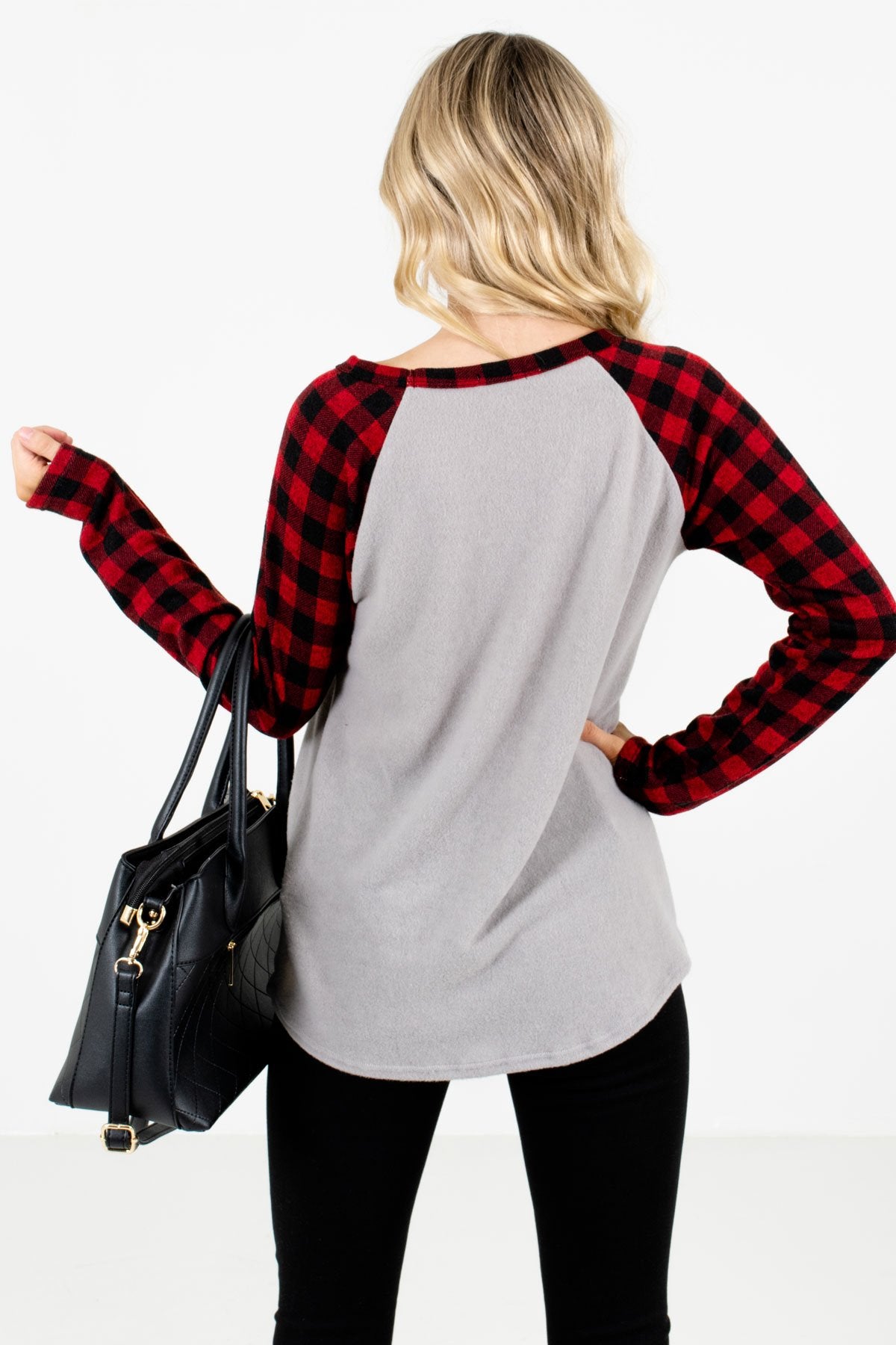 Women’s Red Soft High-Quality Boutique Tops