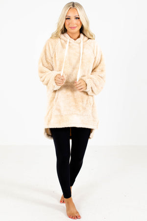 Women's Beige Fall and Winter Boutique Clothing