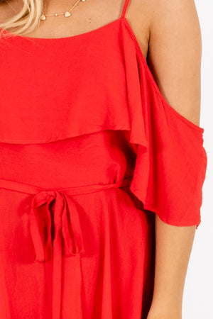 Red Affordable Online Boutique Clothing for Women