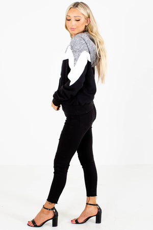 Black Cozy and Warm Boutique Hoodies for Women