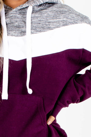 Women's Purple Cozy and Warm Boutique Hoodie