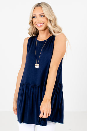 Navy Blue Affordable Online Boutique Clothing for Women