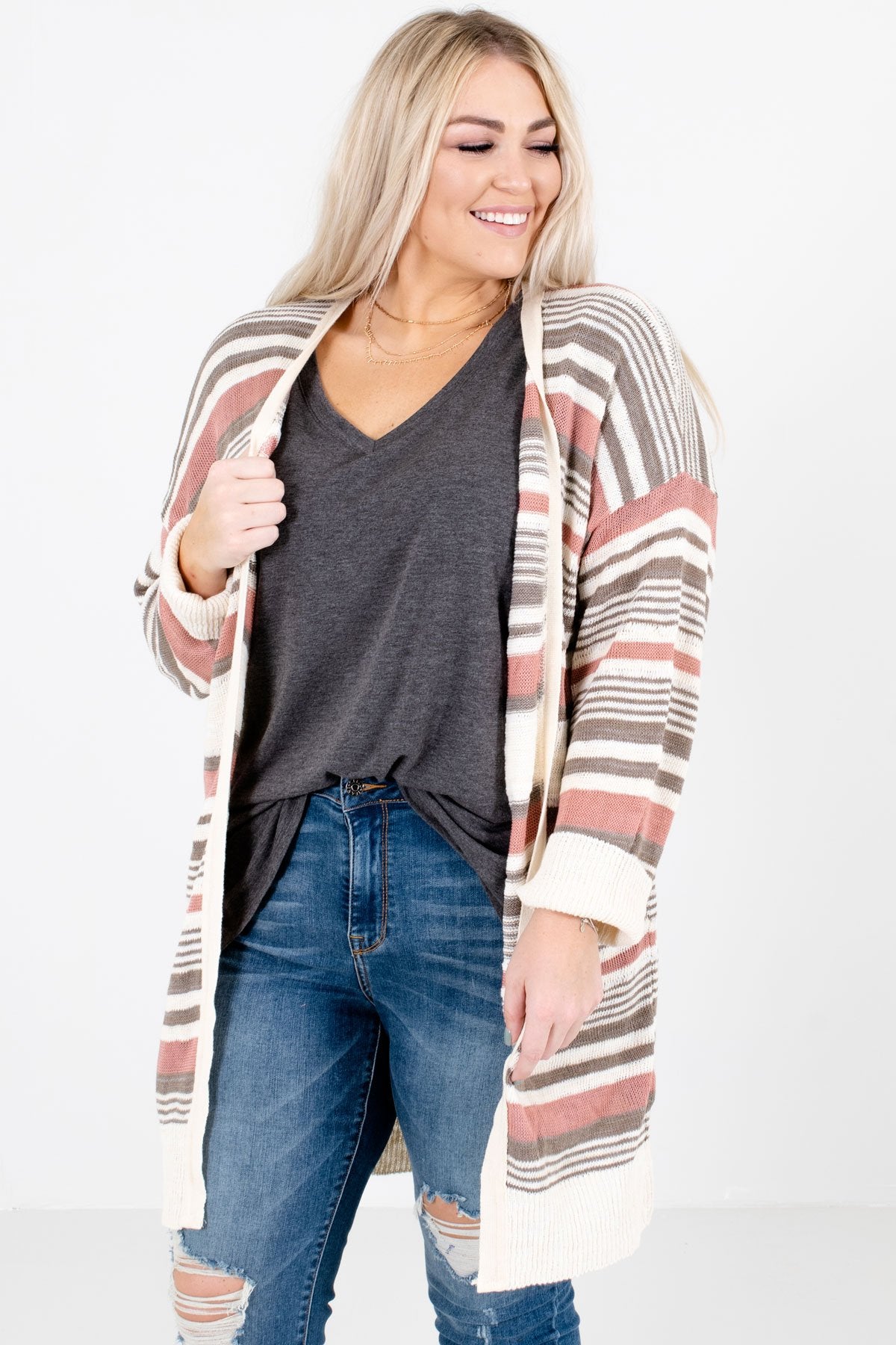 Mauve Cute and Comfortable Boutique Cardigans for Women