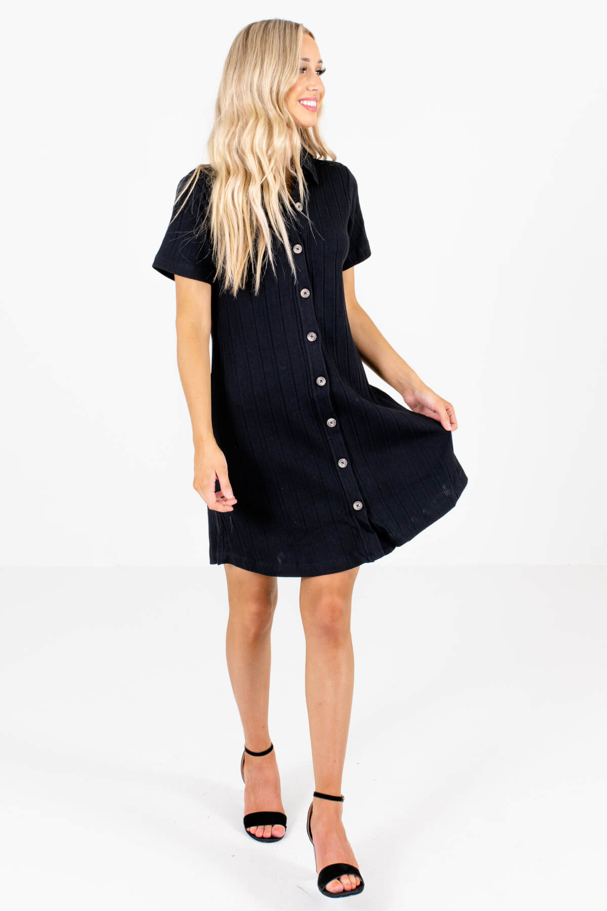 Women’s Black Business Casual Boutique Mini Dress