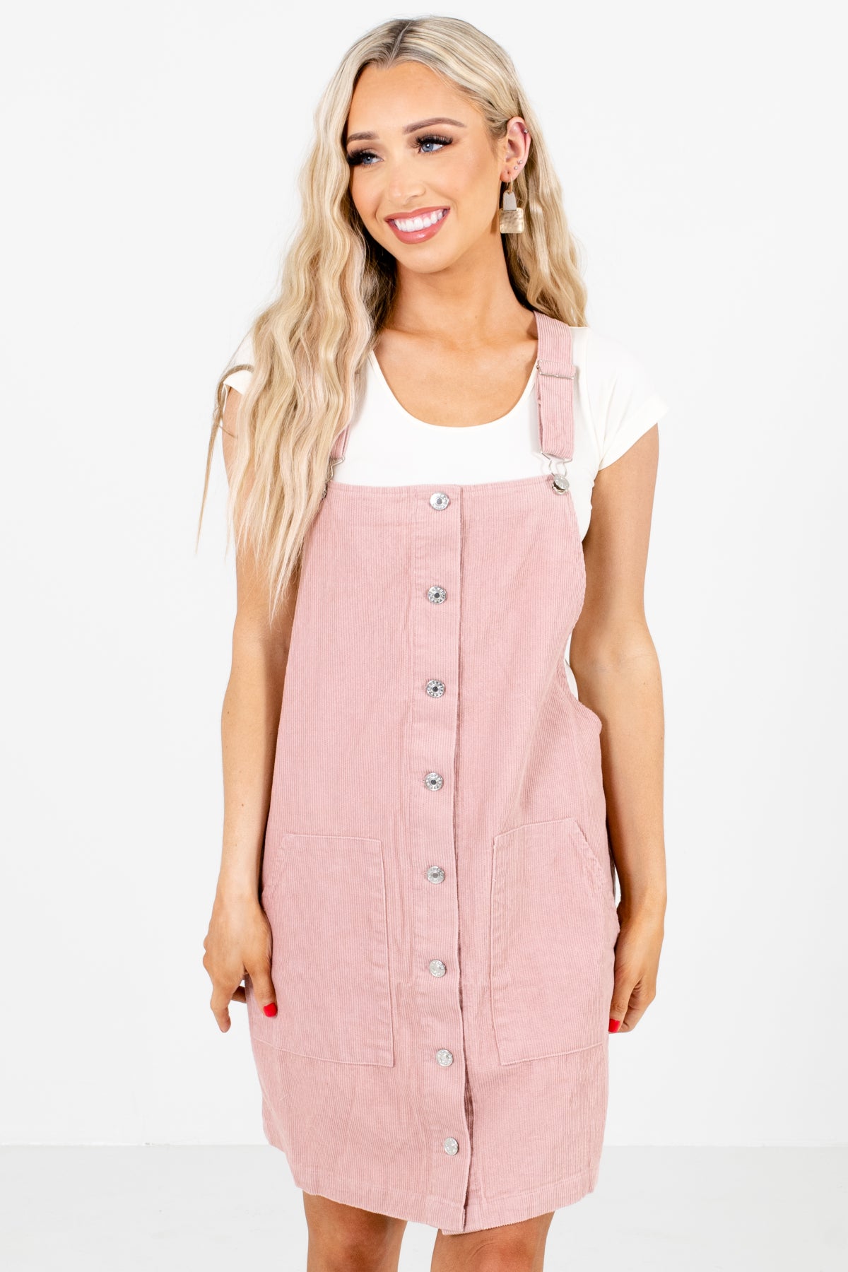 Pink Boutique Mini Dresses with Pockets for Women