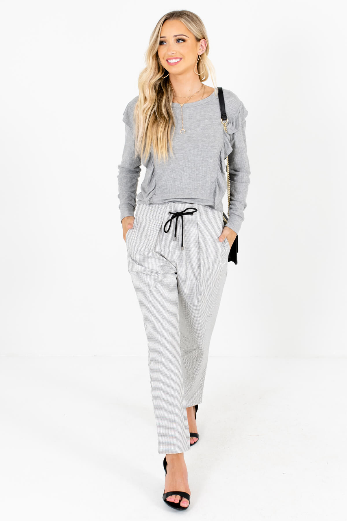 Women's Heather Gray Fall and Winter Boutique Clothing