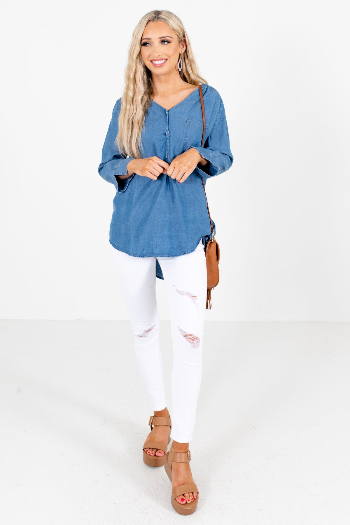 Women's Blue Spring and Summertime Boutique Clothing