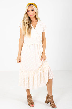 Women's Cream Spring and Summertime Boutique Clothing
